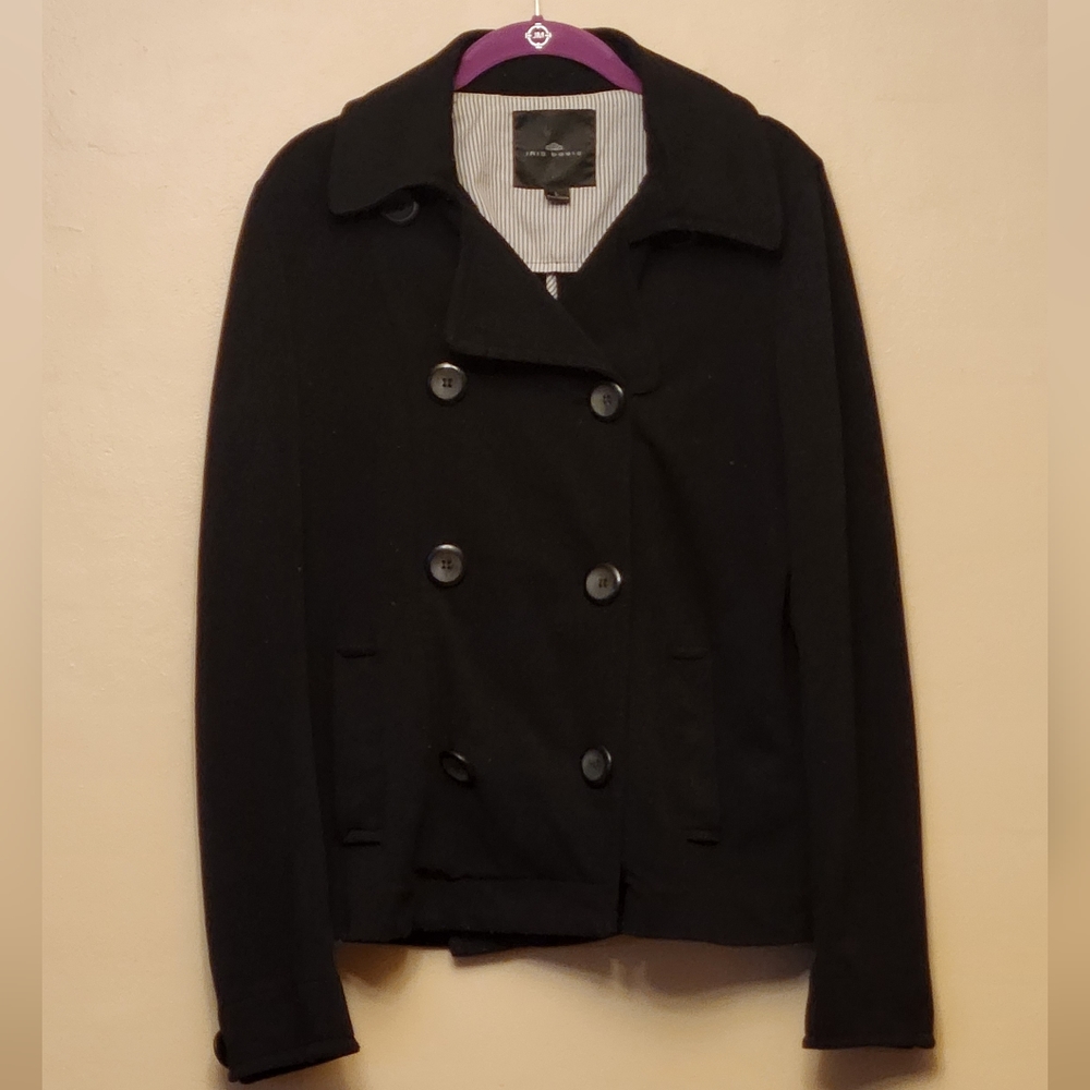 Iris Basic, size Large, Black Lightweight Peacoat
